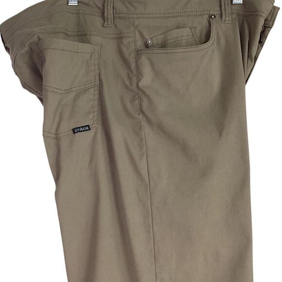 Prana Pants Mens 40 Slim Brown Born From The Experience Brion Stretch Hiking - Picture 4 of 9